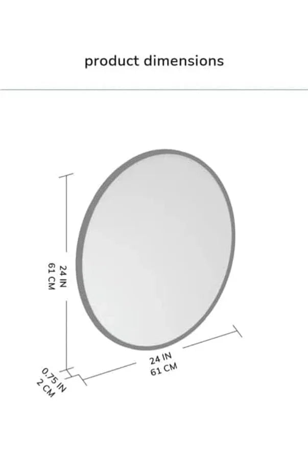 Handcrafted Metal Round Mirror Wall Decor