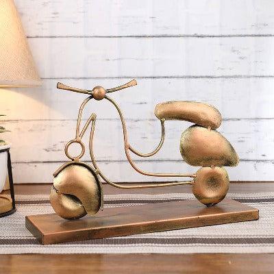 Handcrafted Metal Scooter for Showpiece - ArtyCraftz.com