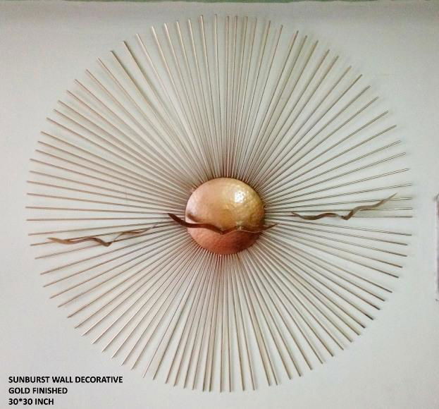 Handcrafted Metal Sunburst for Wall Decor - ArtyCraftz.com