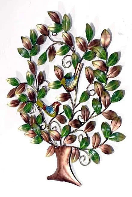 Handcrafted Metal Tree and Birds for Wall Decor - ArtyCraftz.com