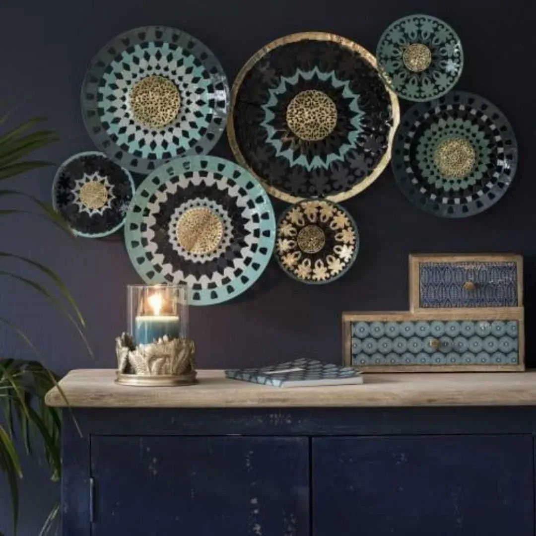 Aurelia Medallion Luxe Metal Wall Art-ArtyCraftz.com