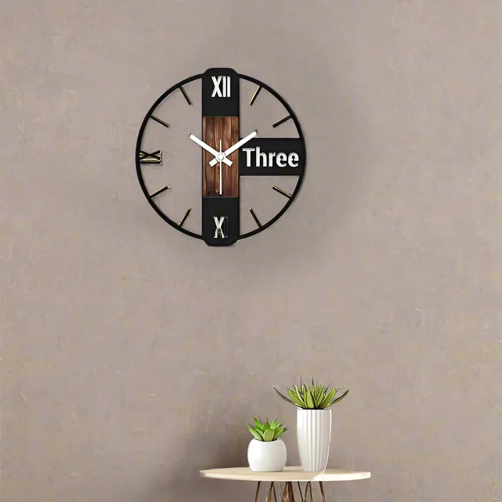 Handcrafted Designer Metal Wall Clock-ArtyCraftz.com