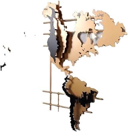 Handcrafted Metal World Map Glitter Wall Art - ArtyCraftz.com