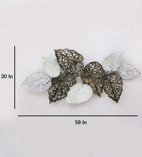 Handcrafted Metal leaves Pan Wall Art - ArtyCraftz.com