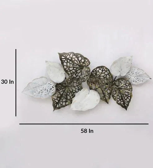 Handcrafted Metal leaves Pan Wall Art - ArtyCraftz.com