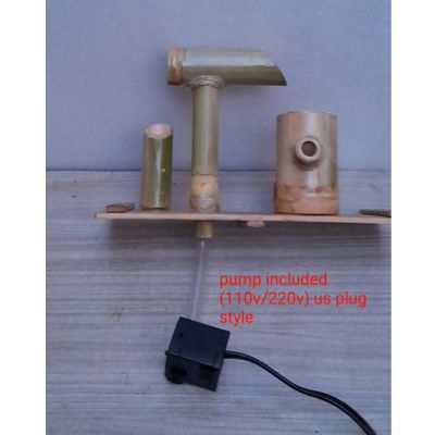 Handcrafted Mini Table Top Bamboo Water Fountain Simple Style