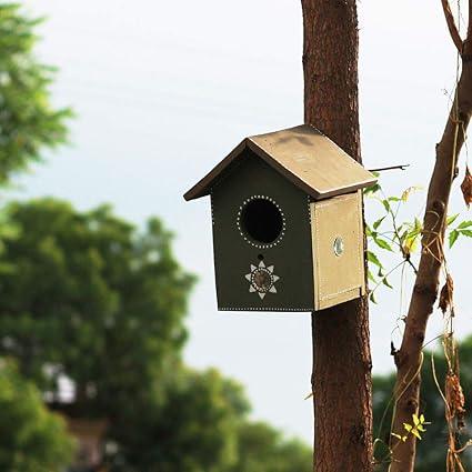 Handcrafted Pakshi Gruh- Wooden Bird House- Bird Art