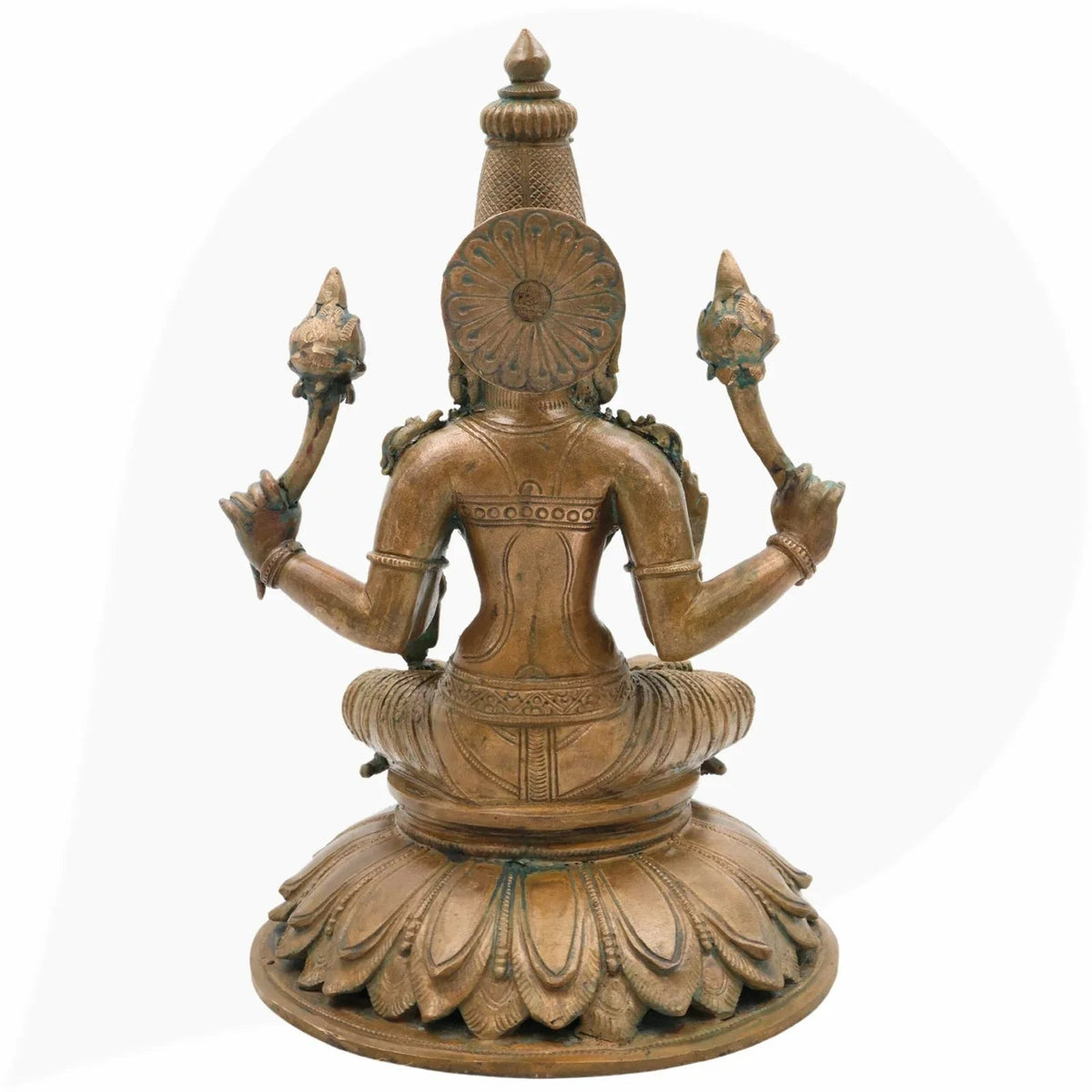 Handcrafted Panchaloha Statue of Goddess Mahalakshmi-ArtyCraftz.com