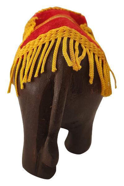 Handcrafted Rosewood Pooram Elephant Without Umbrella