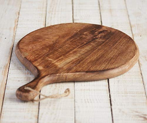 Handcrafted Round Wooden Chopping Board for Kitchen Accessories