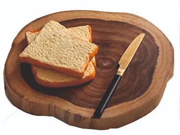 Handcrafted Round Wooden Chopping Board for Kitchen Accessories