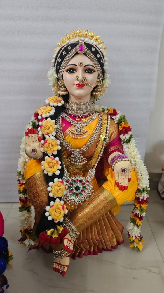 Handcrafted Varalakshmi Fabric Doll 30 Inch-ArtyCraftz.com