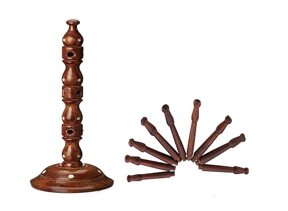 Handcrafted Wooden Bangle Stand Holder for Accessories