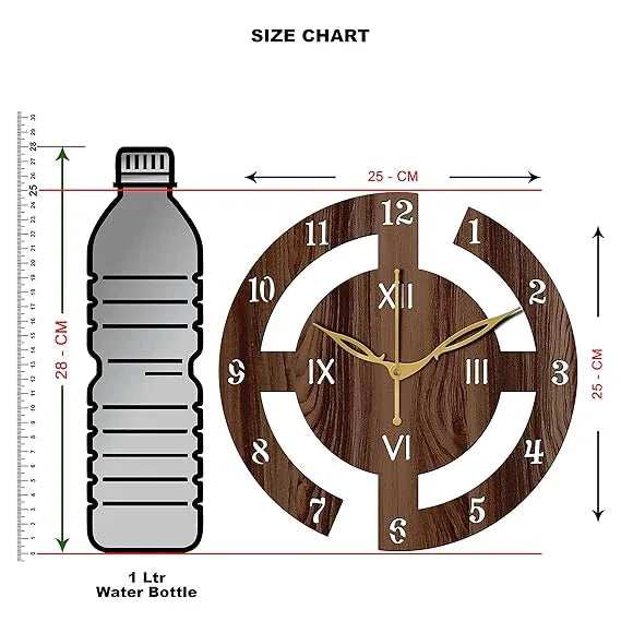Handcrafted Wooden Clock for Home Decor
