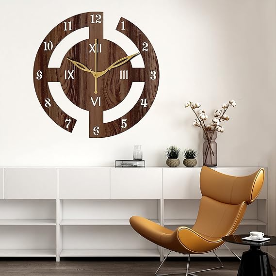 Handcrafted Wooden Clock for Home Decor