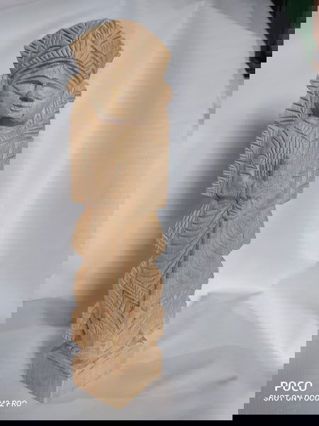 Handcrafted Wooden Durga Statue for Home Decor - ArtyCraftz.com