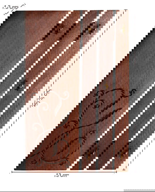 Handcrafted Wooden Key Holder for Wall Decor - ArtyCraftz.com