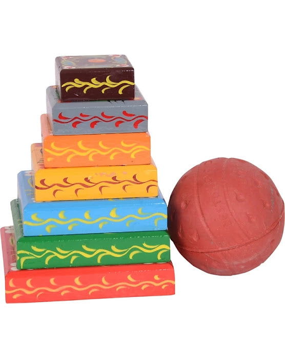 Handcrafted Wooden Lagori Game - ArtyCraftz.com