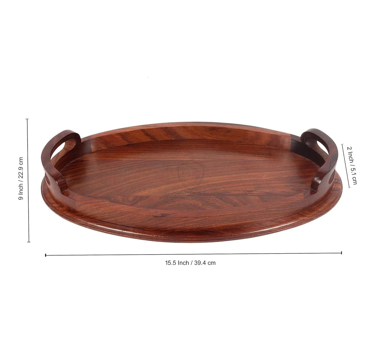 Handcrafted Wooden Oval Shape Serving Trays for Kitchen Accessories - ArtyCraftz.com