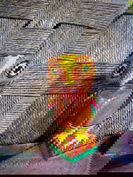 Handcrafted Wooden Owl 5 inches Statue - ArtyCraftz.com