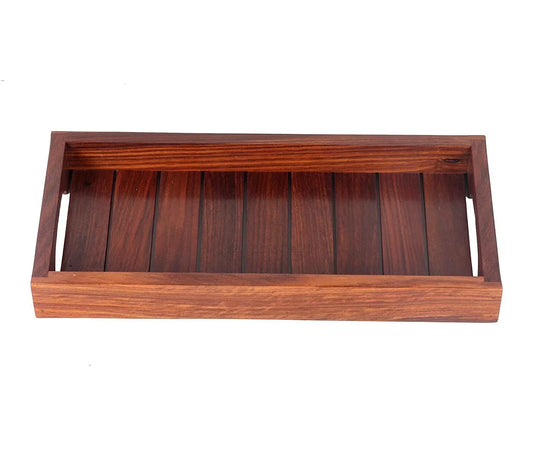 Handcrafted Wooden Serving Tray for Kitchen Accessories - ArtyCraftz.com