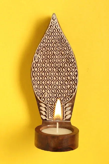Handcrafted Wooden Star Lamp for Wall Decor - ArtyCraftz.com