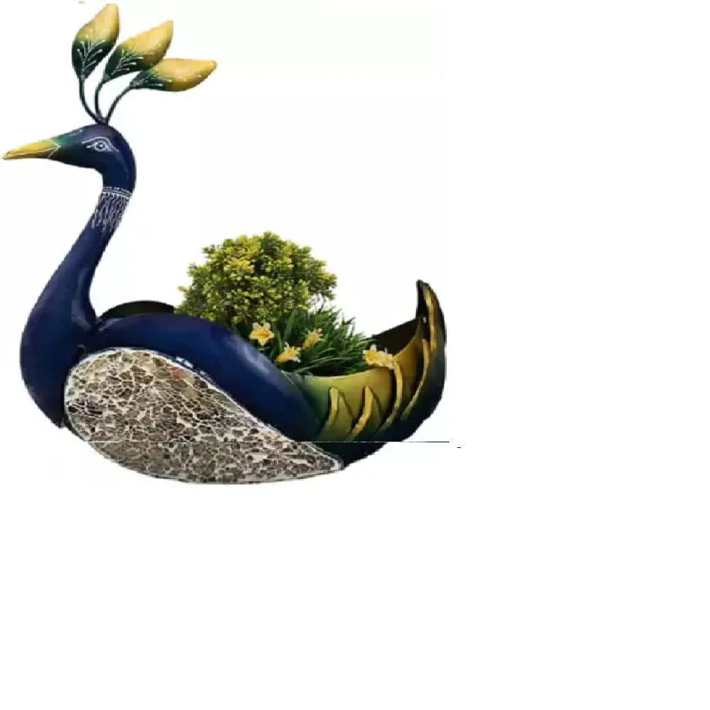 Handcrafted Wrought Iron Peacock Showpiece - ArtyCraftz.com
