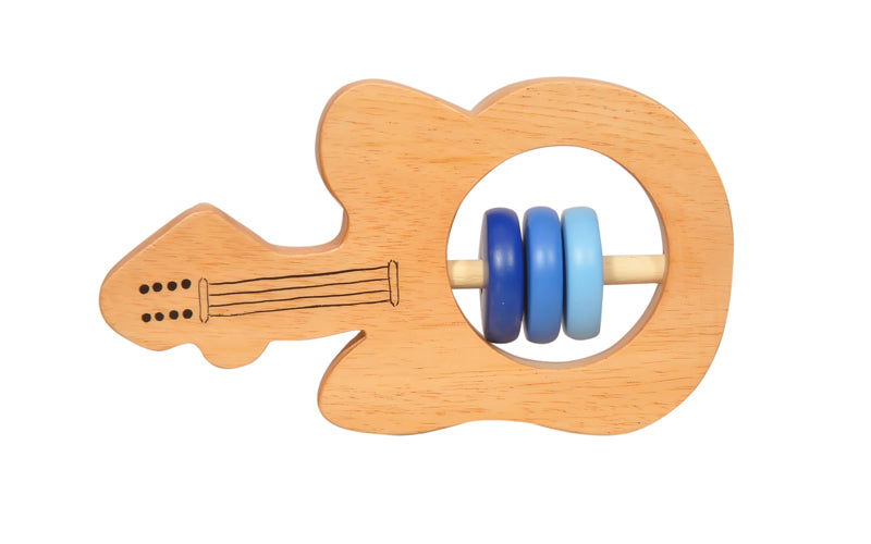 Handcrafted wooden Guitar Rattle - ArtyCraftz.com