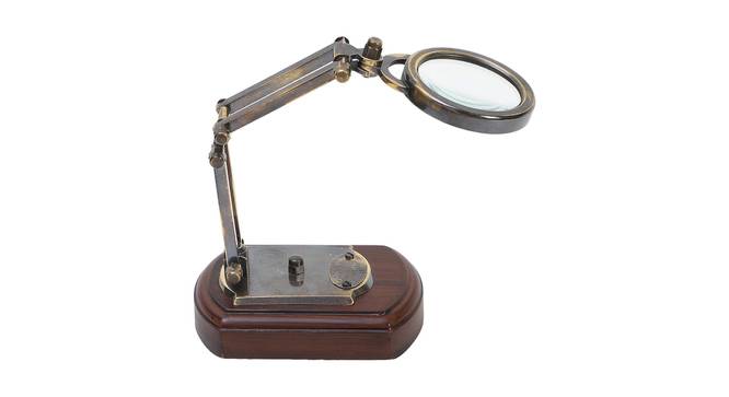 Handicraft Vintage Collection Metal/Wood Magnifying Glass 4X (Beige, Brown)