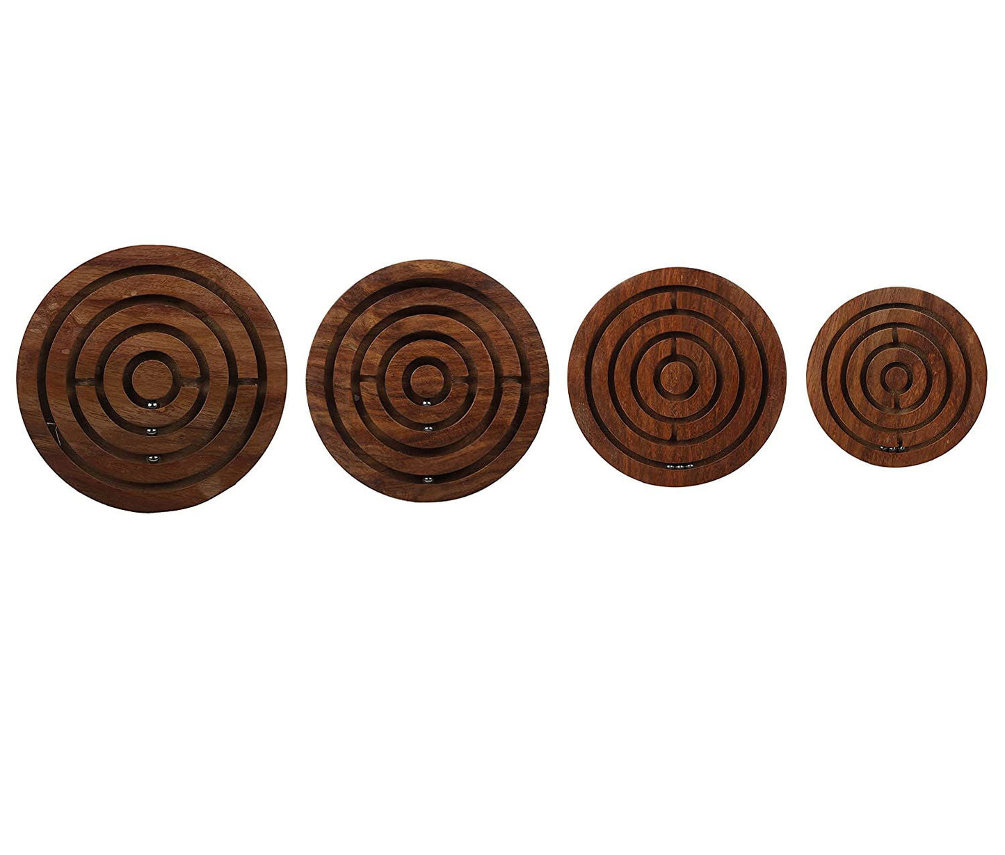 Round Wooden Labyrinth Maze Wooden Puzzle-ArtyCraftz.com