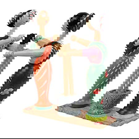 Handicrafts Wooden Showpiece|Woman Figurine - ArtyCraftz.com