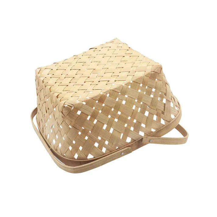 Bamboo Plain Basket Back Side View
