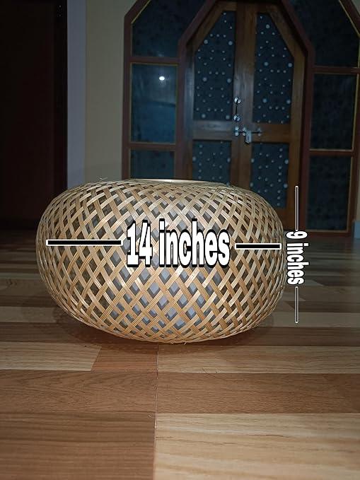 Handmade Bamboo Lampshade - Hanging Pendant Light