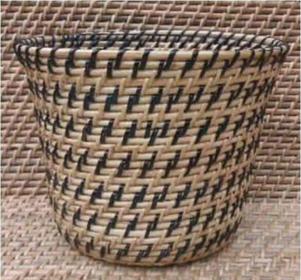 Handmade Cane Color Designer Planter for Home Decor and Gifting - ArtyCraftz.com