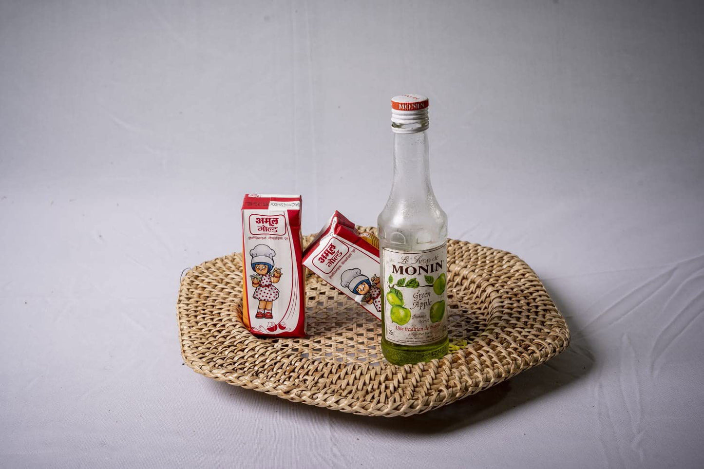 Handmade Cane Round, Hexagonal and Nonagonal Platter Set of 3 Platter - ArtyCraftz.com