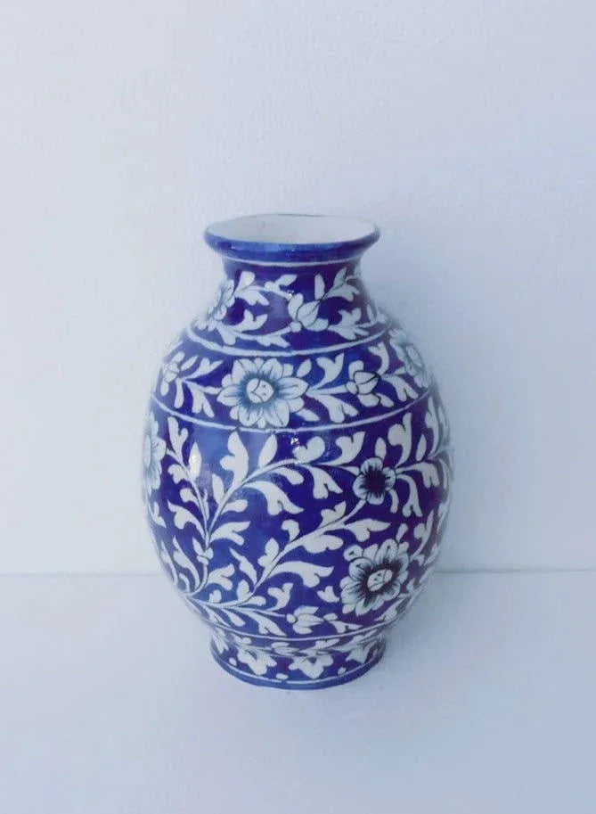 Handmade Ceramic Vase for Home Decor and Gifting 10 Inches - ArtyCraftz.com