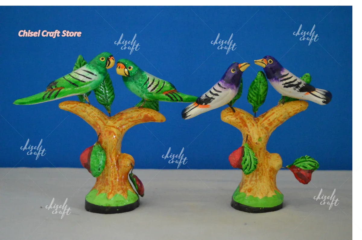 Handmade Clay Birds Set - ArtyCraftz.com