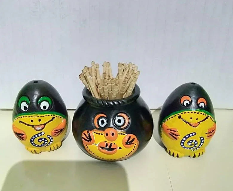 Handmade Clay Spoon Toothpick Stand, Cutlery Holder Multi Purpose Storage - ArtyCraftz.com