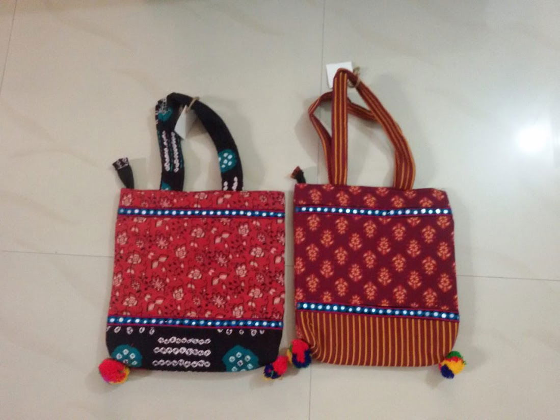 Handmade Cotton Tote Bag - ArtyCraftz.com