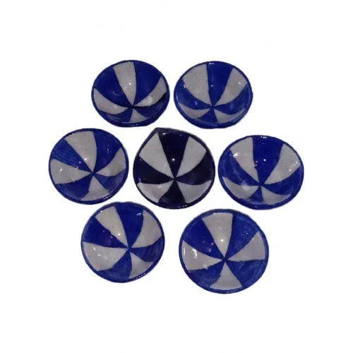 Handmade Decorative Diwali Diya With Blue Color
