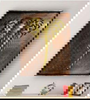 Handmade Iron Modern Ganesha Wall Decor - ArtyCraftz.com