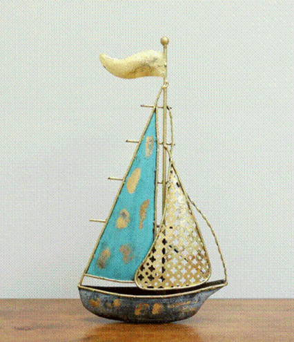 Handmade Metal F-Turkish Boat Table Decor and Home Decor ,Gifting - ArtyCraftz.com