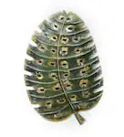 Handmade Metal W-Climbing Leaf Wall Decor