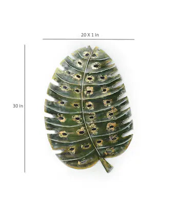 Handmade Metal W-Climbing Leaf Wall Decor