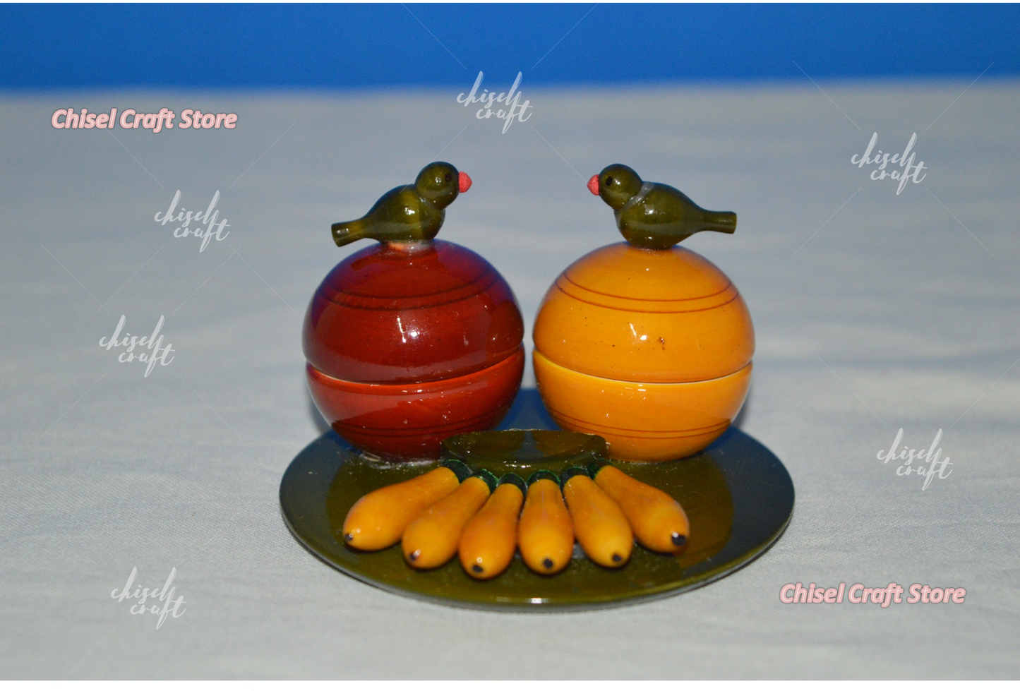 Handmade Wooden Etikoppaka Kunkuma Box Plate - ArtyCraftz.com