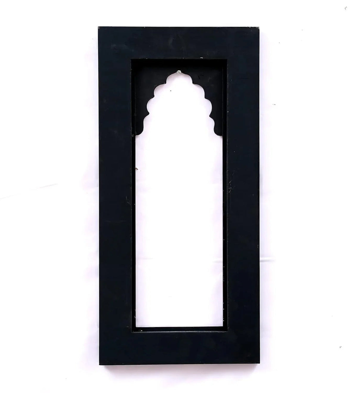 Handpainted Rectangle Wall Hanging Black Colour Jharokha Frame