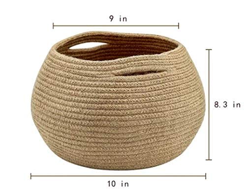Handwoven Natural Jute Planter Basket Measurement-ArtyCraftz.com