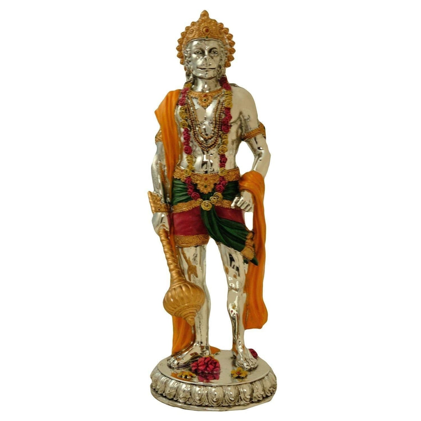 Hanuman Idol Hindu God of Strength Bajrangbali Statue H- 11" - Bonded Bronze Sculpture - Decor Gifts - ArtyCraftz.com