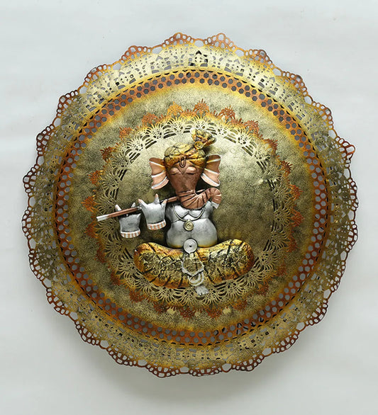 Home Ganesha Wall Hanging Showpiece Decorative Wall Sculpture for Hall