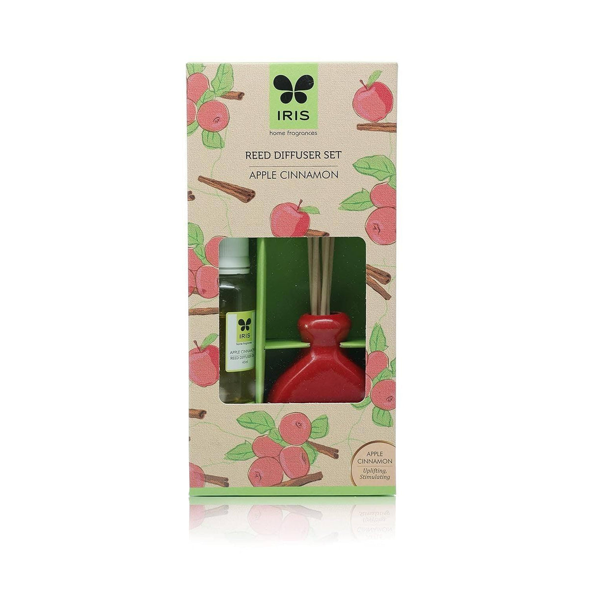 IRIS Apple Cinnamon Reed Diffuser - Apple Scent in Box